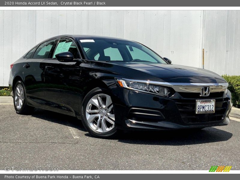 Crystal Black Pearl / Black 2020 Honda Accord LX Sedan