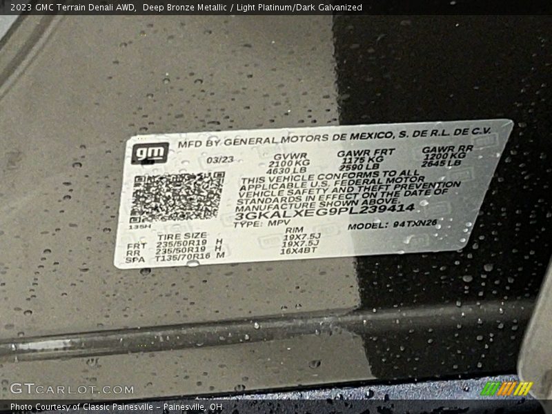Deep Bronze Metallic / Light Platinum/Dark Galvanized 2023 GMC Terrain Denali AWD