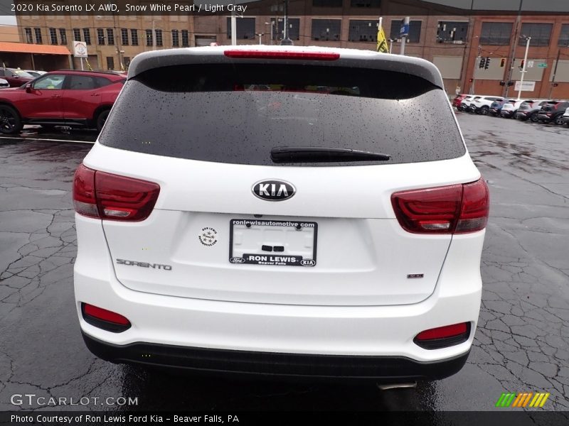 Snow White Pearl / Light Gray 2020 Kia Sorento LX AWD
