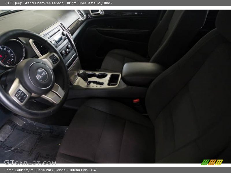 Bright Silver Metallic / Black 2012 Jeep Grand Cherokee Laredo