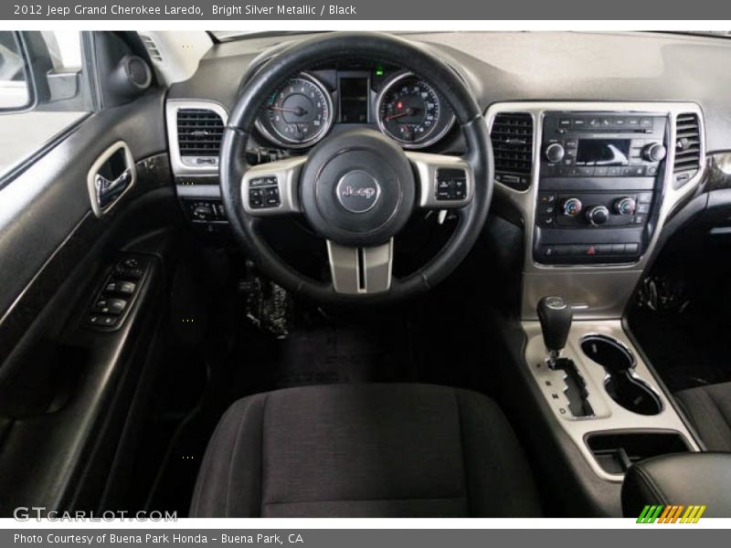 Bright Silver Metallic / Black 2012 Jeep Grand Cherokee Laredo