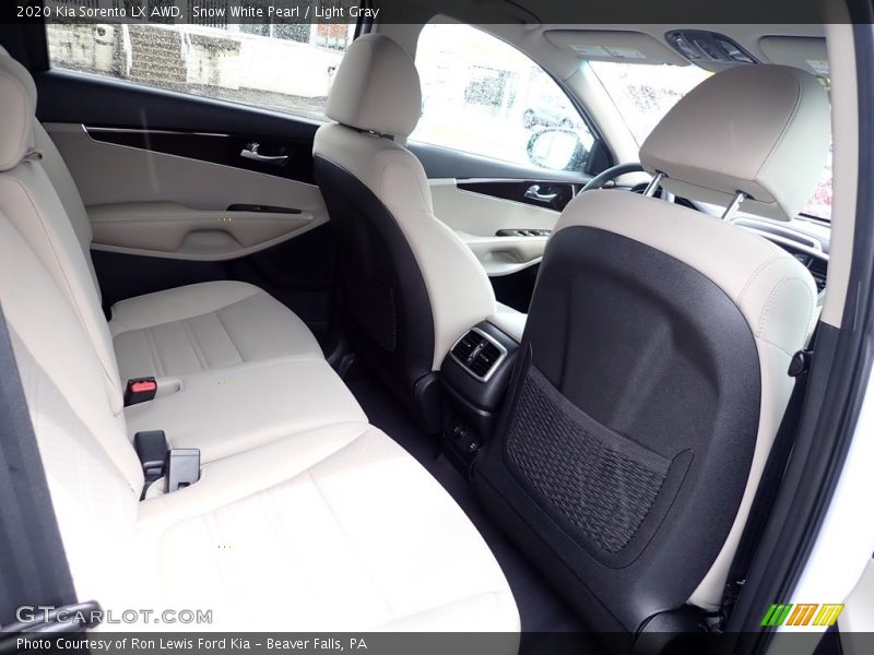 Snow White Pearl / Light Gray 2020 Kia Sorento LX AWD