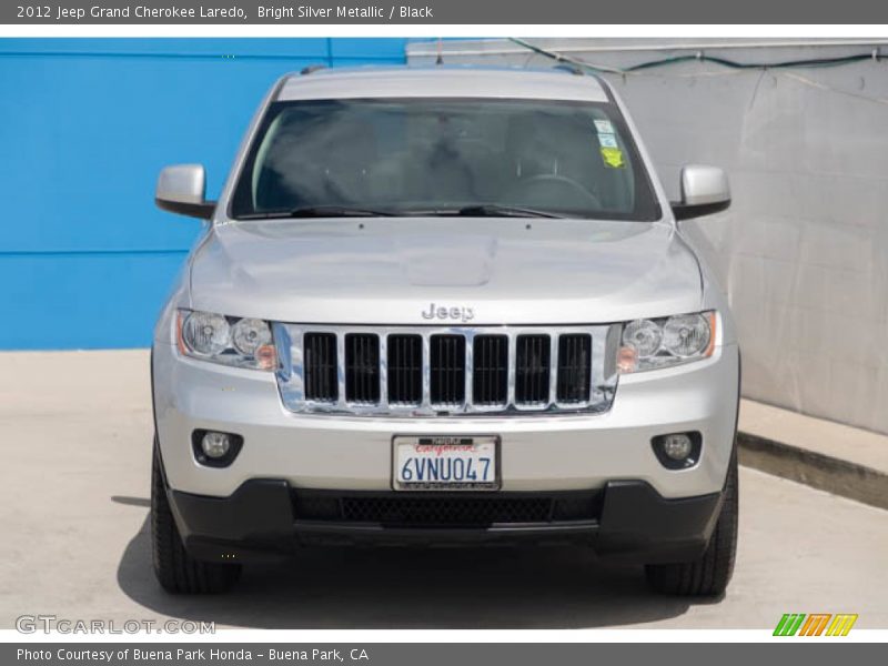 Bright Silver Metallic / Black 2012 Jeep Grand Cherokee Laredo