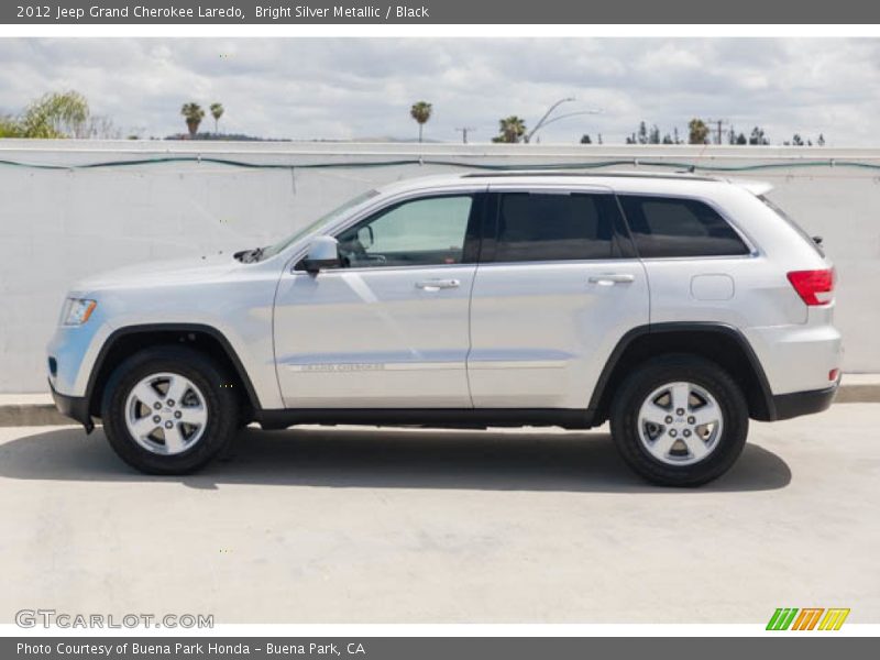 Bright Silver Metallic / Black 2012 Jeep Grand Cherokee Laredo