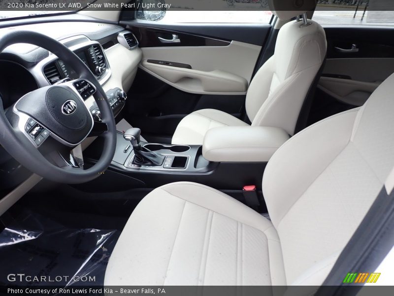 Snow White Pearl / Light Gray 2020 Kia Sorento LX AWD