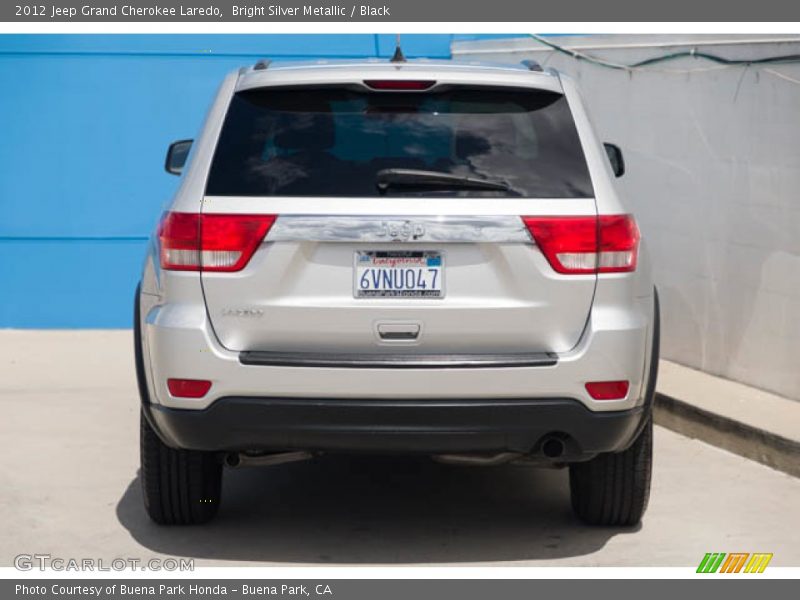Bright Silver Metallic / Black 2012 Jeep Grand Cherokee Laredo