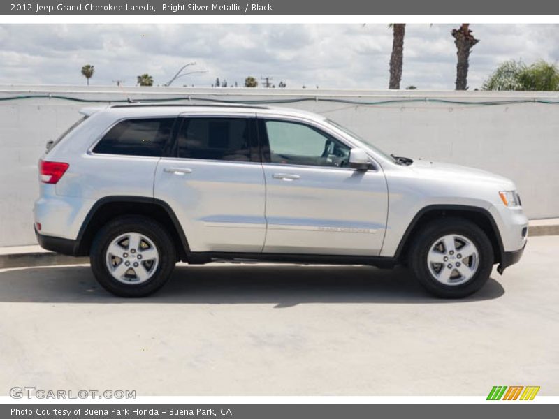 Bright Silver Metallic / Black 2012 Jeep Grand Cherokee Laredo