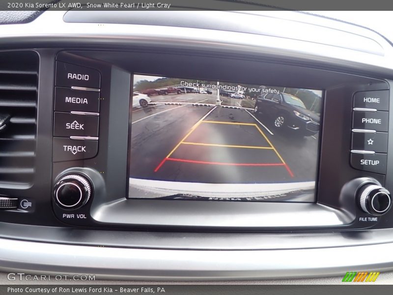 Snow White Pearl / Light Gray 2020 Kia Sorento LX AWD