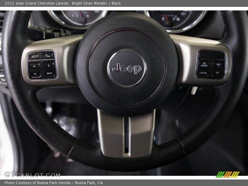 Bright Silver Metallic / Black 2012 Jeep Grand Cherokee Laredo