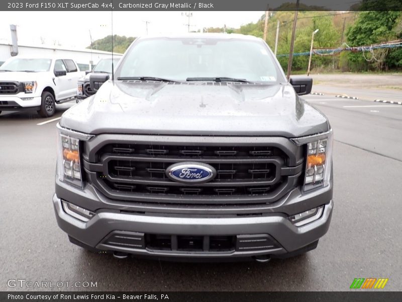 Carbonized Gray Metallic / Black 2023 Ford F150 XLT SuperCab 4x4