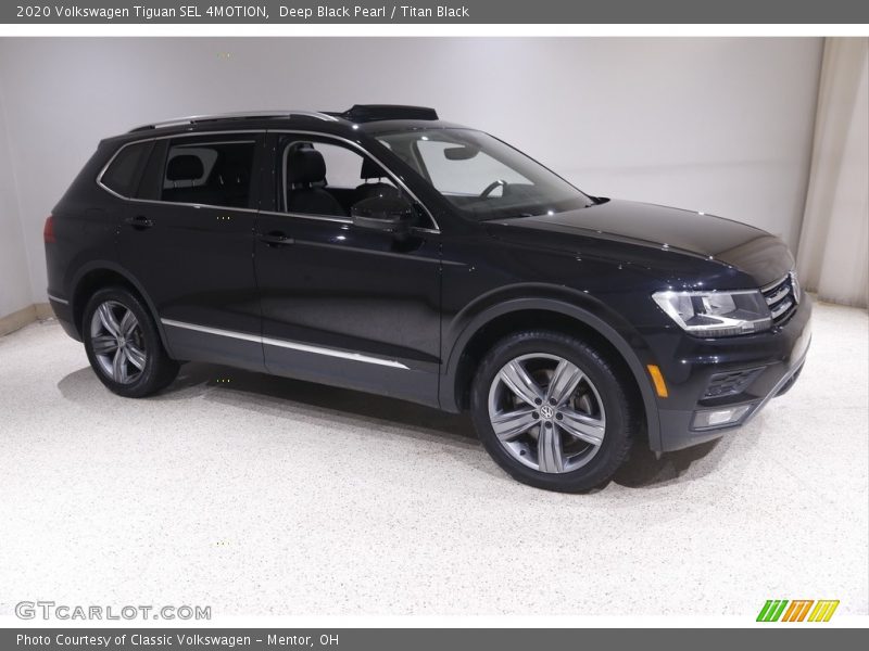 Deep Black Pearl / Titan Black 2020 Volkswagen Tiguan SEL 4MOTION