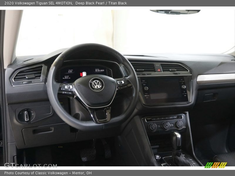 Deep Black Pearl / Titan Black 2020 Volkswagen Tiguan SEL 4MOTION