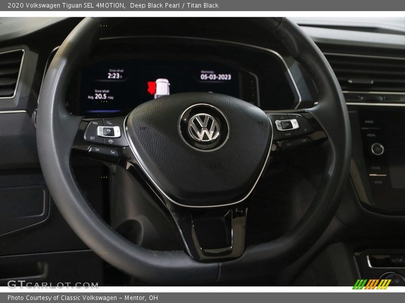 Deep Black Pearl / Titan Black 2020 Volkswagen Tiguan SEL 4MOTION