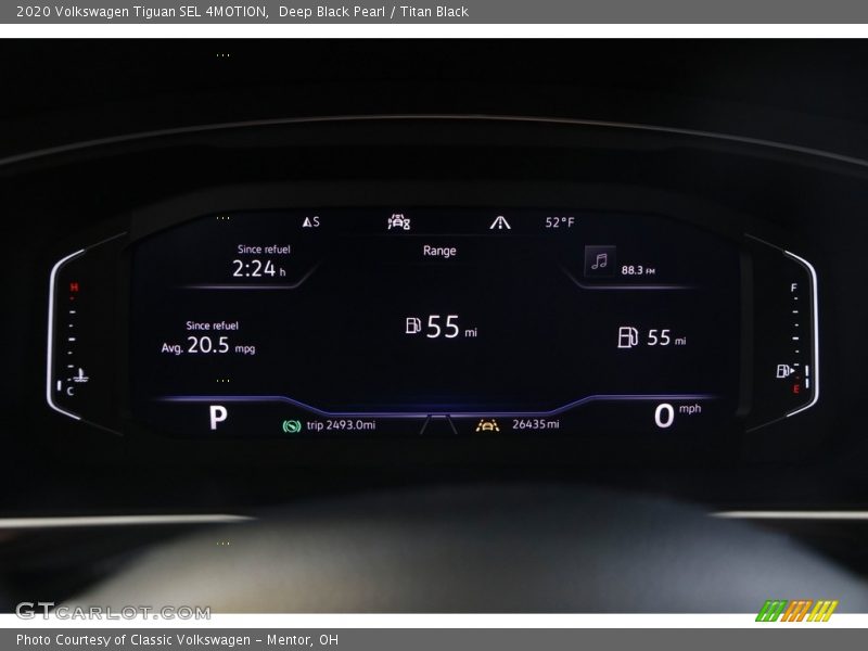 Deep Black Pearl / Titan Black 2020 Volkswagen Tiguan SEL 4MOTION