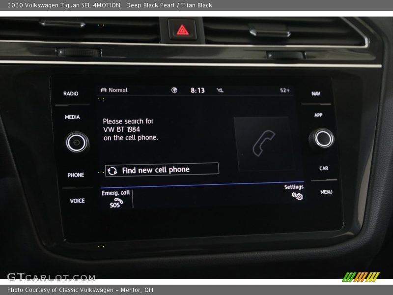 Deep Black Pearl / Titan Black 2020 Volkswagen Tiguan SEL 4MOTION