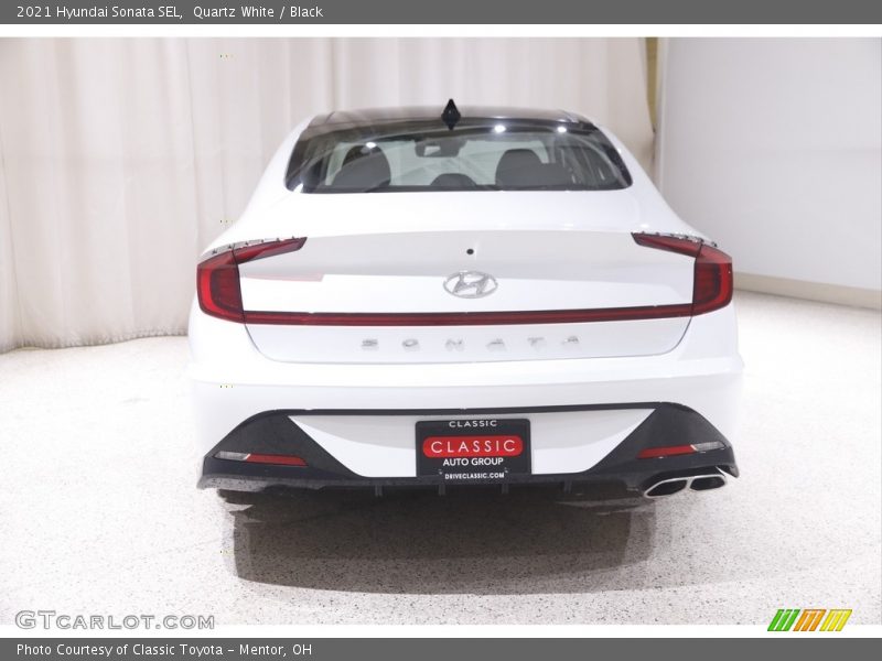 Quartz White / Black 2021 Hyundai Sonata SEL