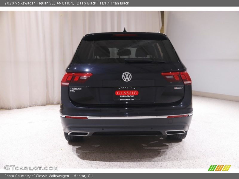 Deep Black Pearl / Titan Black 2020 Volkswagen Tiguan SEL 4MOTION