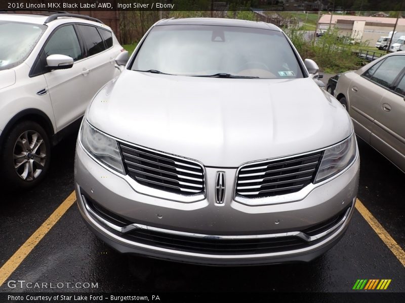 Ingot Silver / Ebony 2016 Lincoln MKX Black Label AWD