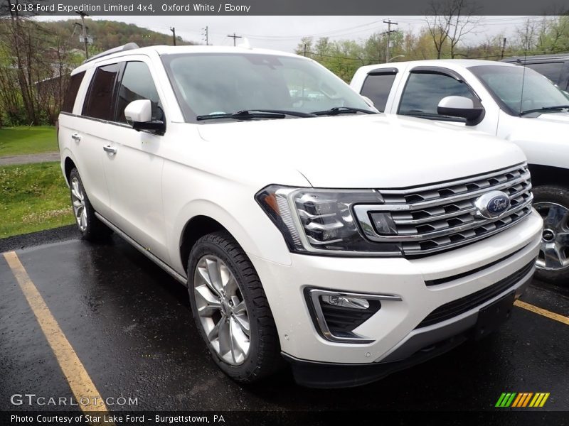 Oxford White / Ebony 2018 Ford Expedition Limited 4x4