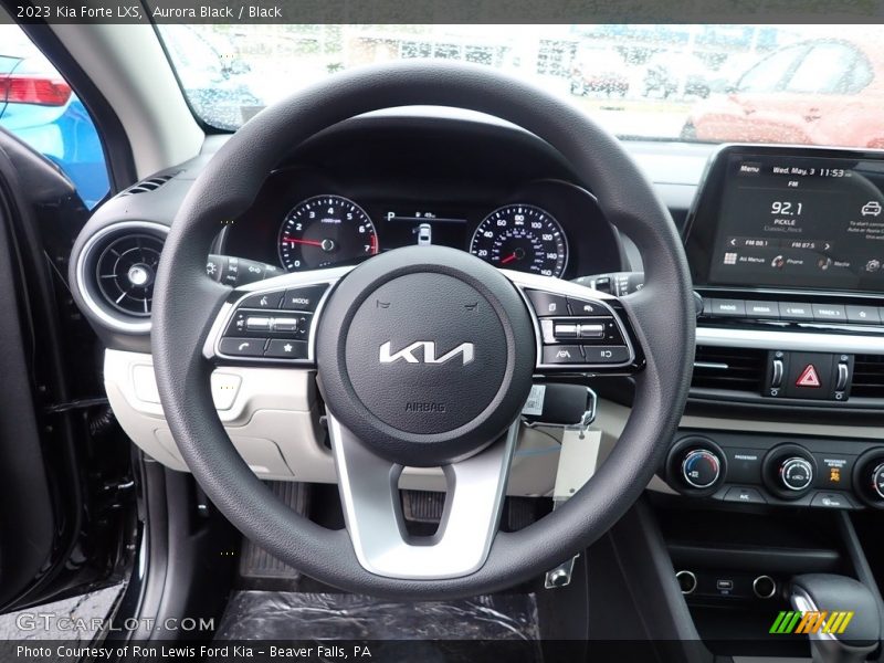Aurora Black / Black 2023 Kia Forte LXS