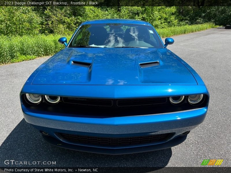Frostbite / Black 2023 Dodge Challenger SXT Blacktop