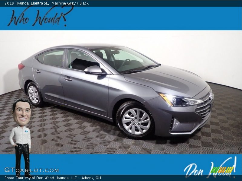 Machine Gray / Black 2019 Hyundai Elantra SE