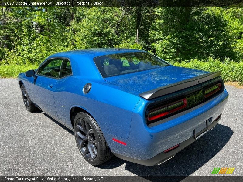 Frostbite / Black 2023 Dodge Challenger SXT Blacktop