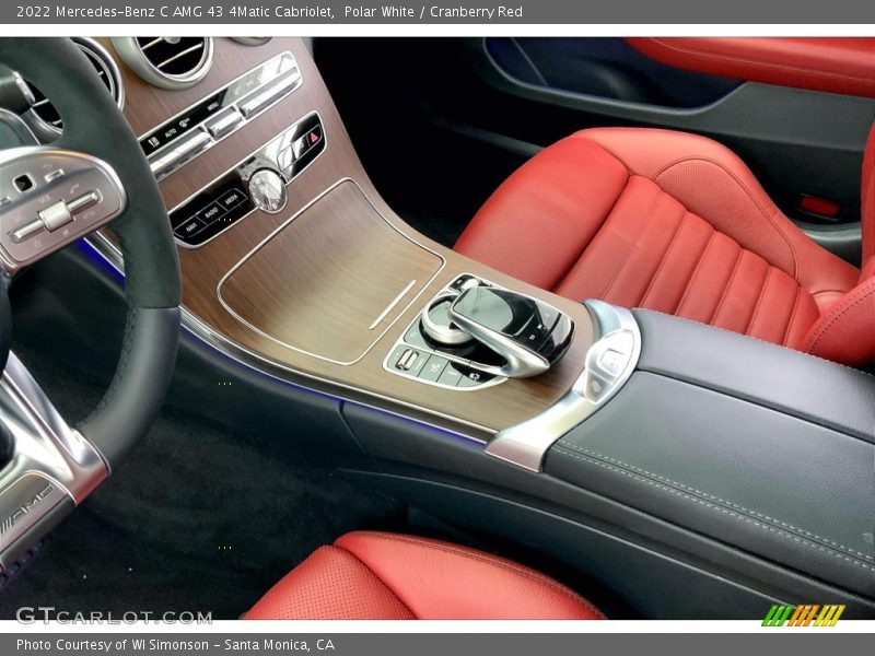 Polar White / Cranberry Red 2022 Mercedes-Benz C AMG 43 4Matic Cabriolet