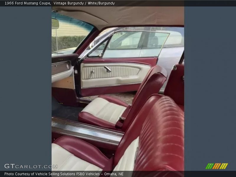 Front Seat of 1966 Mustang Coupe