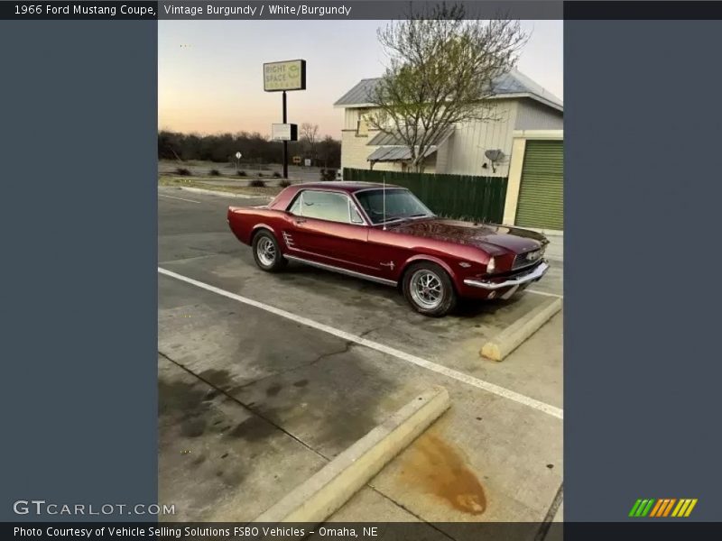  1966 Mustang Coupe Vintage Burgundy