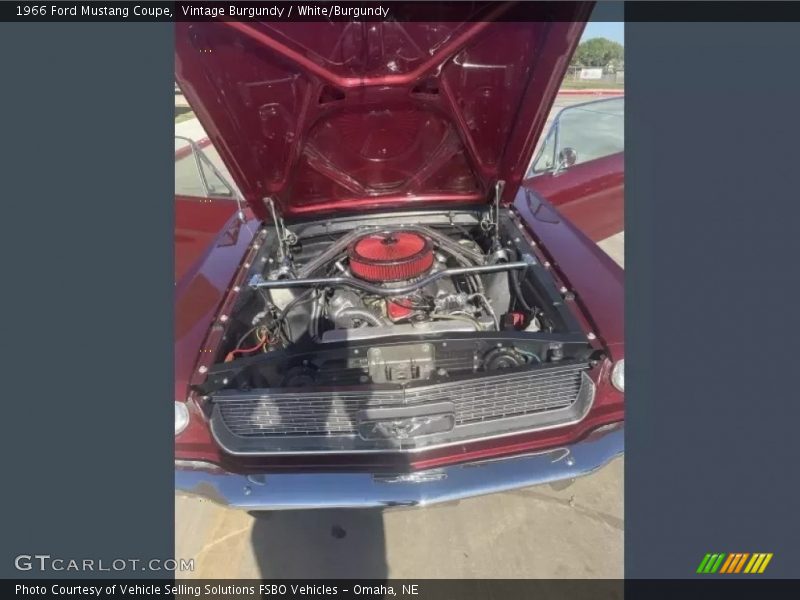 Vintage Burgundy / White/Burgundy 1966 Ford Mustang Coupe