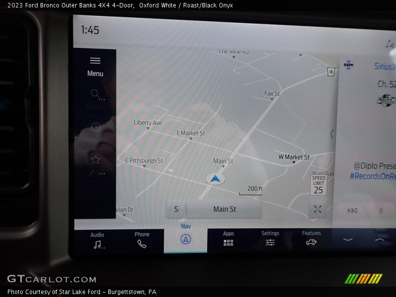 Navigation of 2023 Bronco Outer Banks 4X4 4-Door