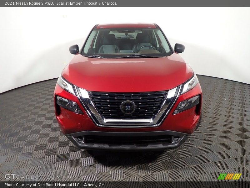 Scarlet Ember Tintcoat / Charcoal 2021 Nissan Rogue S AWD