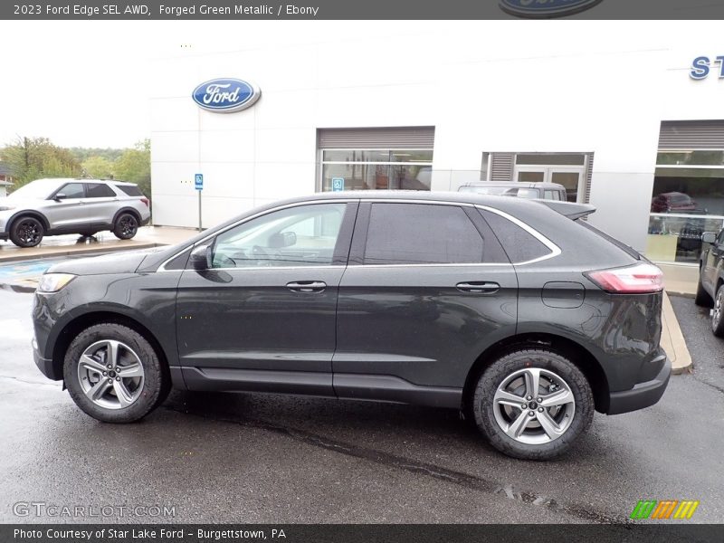 Forged Green Metallic / Ebony 2023 Ford Edge SEL AWD