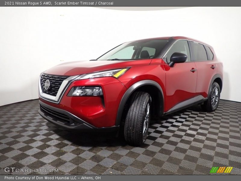 Scarlet Ember Tintcoat / Charcoal 2021 Nissan Rogue S AWD