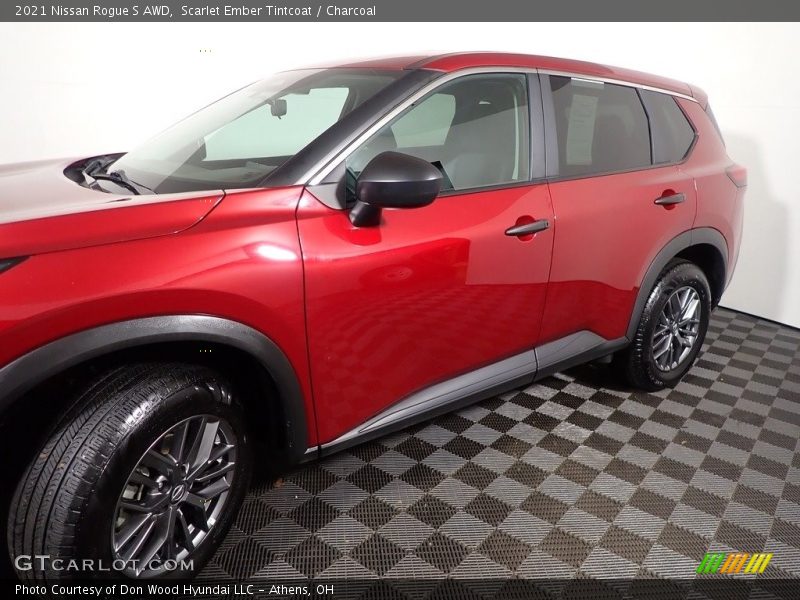 Scarlet Ember Tintcoat / Charcoal 2021 Nissan Rogue S AWD