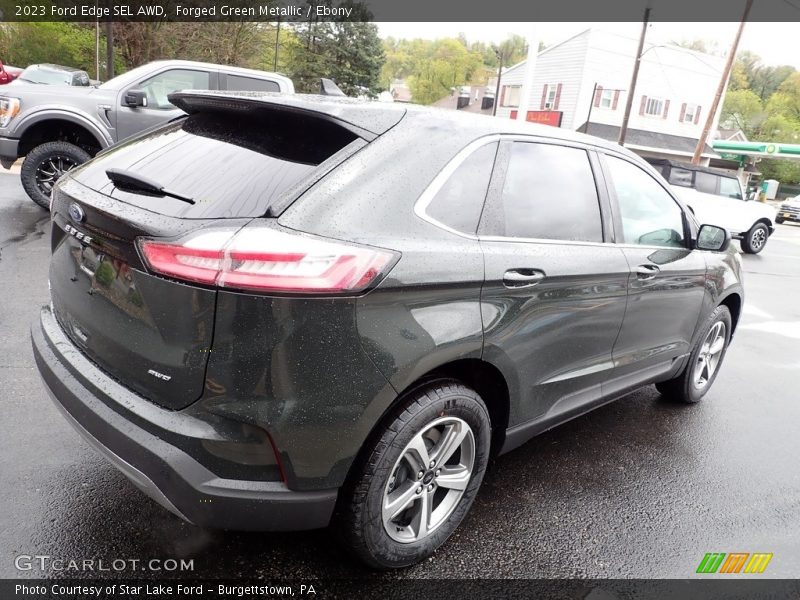 Forged Green Metallic / Ebony 2023 Ford Edge SEL AWD