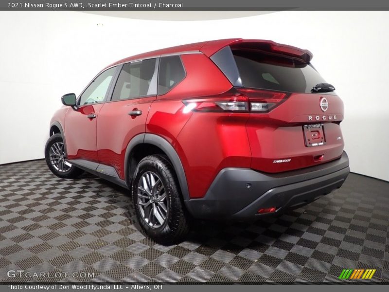 Scarlet Ember Tintcoat / Charcoal 2021 Nissan Rogue S AWD