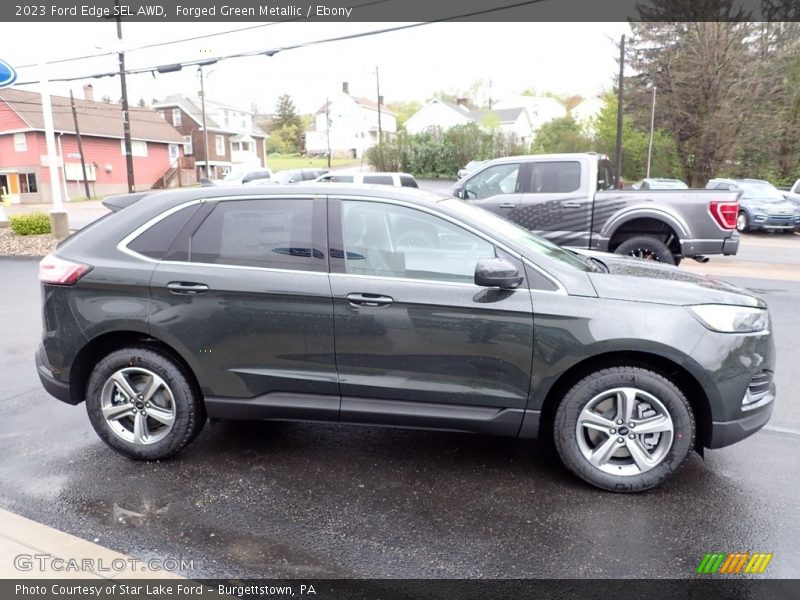 Forged Green Metallic / Ebony 2023 Ford Edge SEL AWD