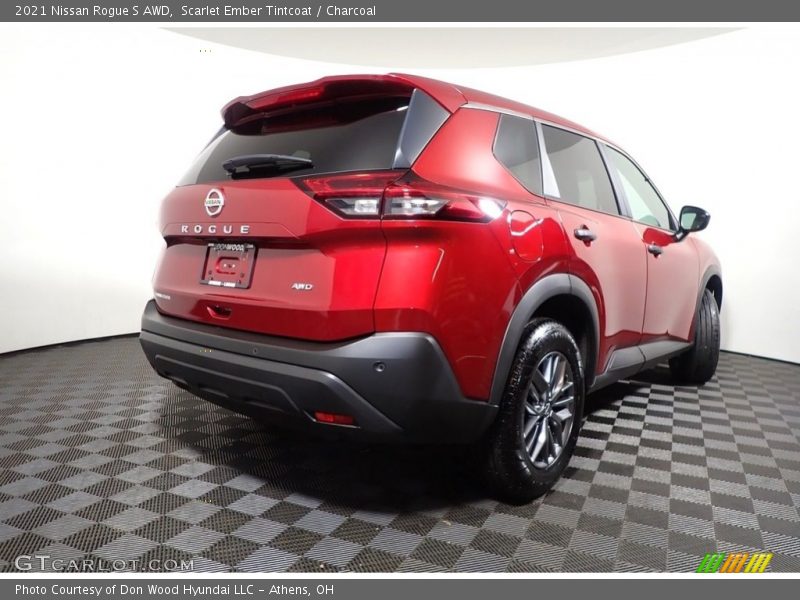 Scarlet Ember Tintcoat / Charcoal 2021 Nissan Rogue S AWD