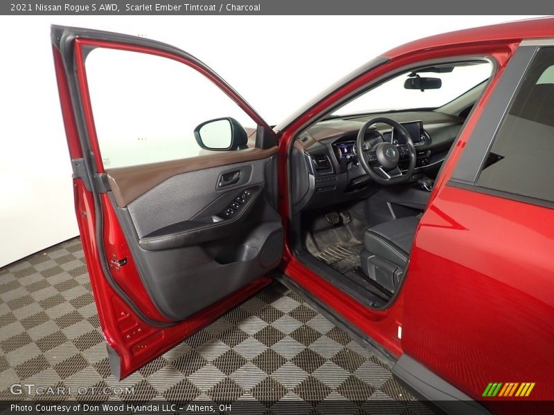 Scarlet Ember Tintcoat / Charcoal 2021 Nissan Rogue S AWD