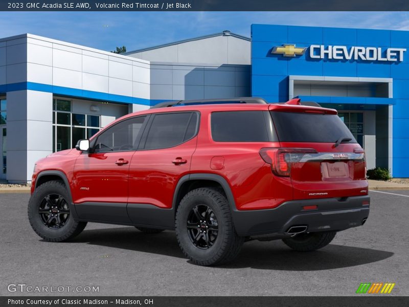 Volcanic Red Tintcoat / Jet Black 2023 GMC Acadia SLE AWD