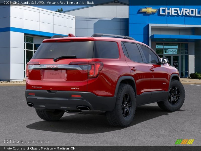 Volcanic Red Tintcoat / Jet Black 2023 GMC Acadia SLE AWD
