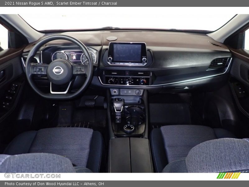 Scarlet Ember Tintcoat / Charcoal 2021 Nissan Rogue S AWD