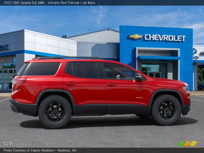 Volcanic Red Tintcoat / Jet Black 2023 GMC Acadia SLE AWD