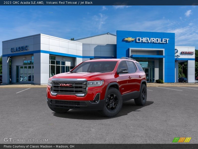 Volcanic Red Tintcoat / Jet Black 2023 GMC Acadia SLE AWD