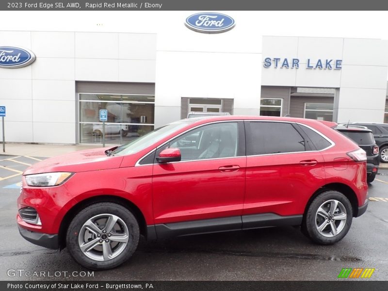 Rapid Red Metallic / Ebony 2023 Ford Edge SEL AWD