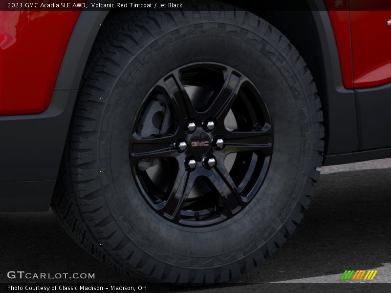 Volcanic Red Tintcoat / Jet Black 2023 GMC Acadia SLE AWD