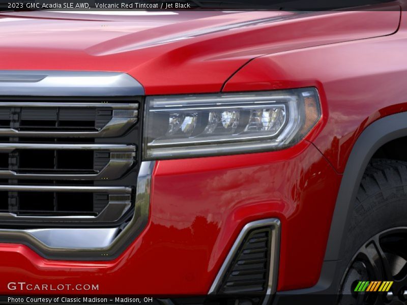 Volcanic Red Tintcoat / Jet Black 2023 GMC Acadia SLE AWD