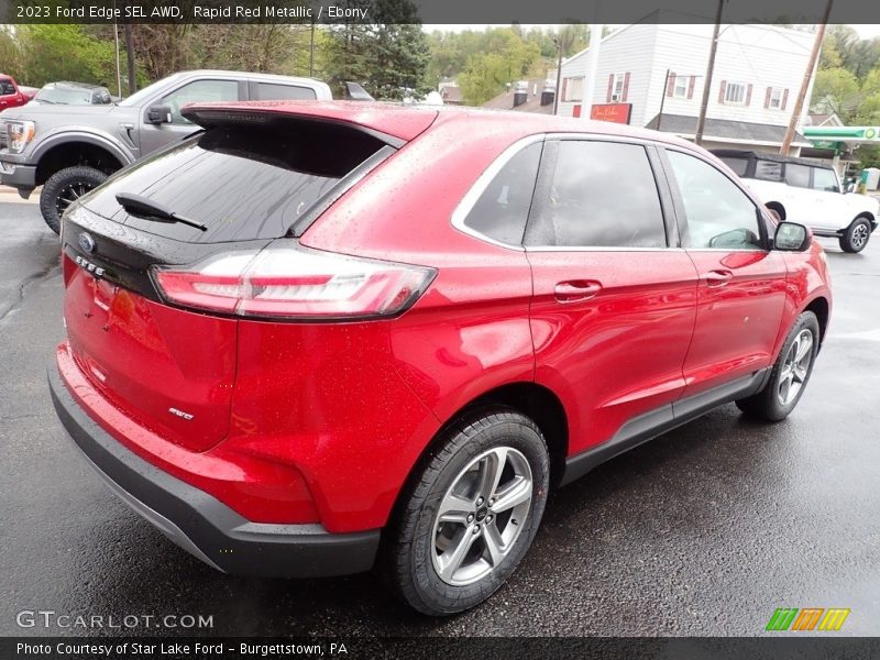 Rapid Red Metallic / Ebony 2023 Ford Edge SEL AWD
